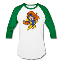 Character #16 Baseball T-Shirt - white/kelly green