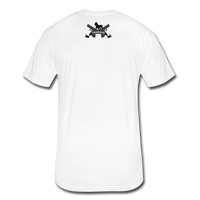 Character #17 Fitted Cotton/Poly T-Shirt by Next Level - white