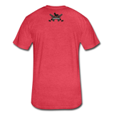 Character #17 Fitted Cotton/Poly T-Shirt by Next Level - heather red