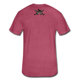 Character #17 Fitted Cotton/Poly T-Shirt by Next Level - heather burgundy