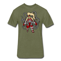 Character #17 Fitted Cotton/Poly T-Shirt by Next Level - heather military green