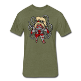 Character #17 Fitted Cotton/Poly T-Shirt by Next Level - heather military green