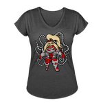 Character #17 Women's Tri-Blend V-Neck T-Shirt - deep heather