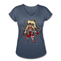 Character #17 Women's Tri-Blend V-Neck T-Shirt - navy heather