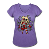 Character #17 Women's Tri-Blend V-Neck T-Shirt - purple heather