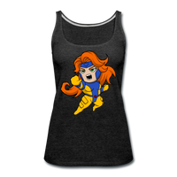 Character #16 Women’s Premium Tank Top - charcoal gray