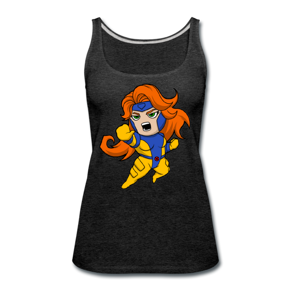 Character #16 Women’s Premium Tank Top - charcoal gray