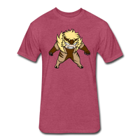 Character #18 Fitted Cotton/Poly T-Shirt by Next Level - heather burgundy