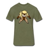 Character #18 Fitted Cotton/Poly T-Shirt by Next Level - heather military green