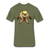 Character #18 Fitted Cotton/Poly T-Shirt by Next Level - heather military green