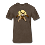 Character #18 Fitted Cotton/Poly T-Shirt by Next Level - heather espresso