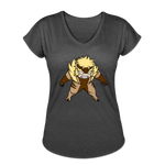 Character #18 Women's Tri-Blend V-Neck T-Shirt - deep heather