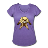 Character #18 Women's Tri-Blend V-Neck T-Shirt - purple heather