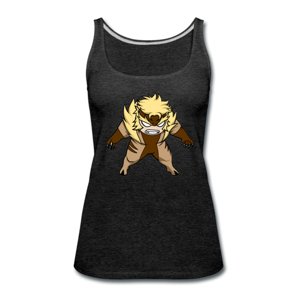 Character #18 Women’s Premium Tank Top - charcoal gray