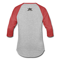 Character #18 Baseball T-Shirt - heather gray/red