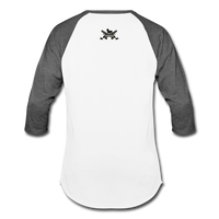 Character #18 Baseball T-Shirt - white/charcoal