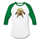 Character #18 Baseball T-Shirt - white/kelly green