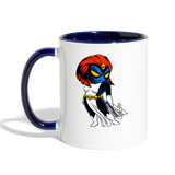 Character #20 Contrast Coffee Mug - white/cobalt blue