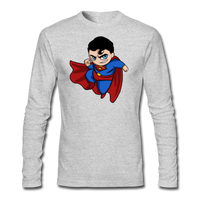 Character #23 Men's Long Sleeve T-Shirt by Next Level - heather gray