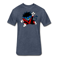 Character #24 Fitted Cotton/Poly T-Shirt by Next Level - heather navy