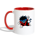 Character #24 Contrast Coffee Mug - white/red