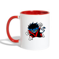 Character #24 Contrast Coffee Mug - white/red