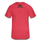 Character #25 Fitted Cotton/Poly T-Shirt by Next Level - heather red