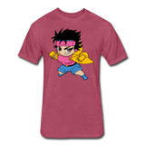Character #25 Fitted Cotton/Poly T-Shirt by Next Level - heather burgundy