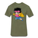 Character #25 Fitted Cotton/Poly T-Shirt by Next Level - heather military green