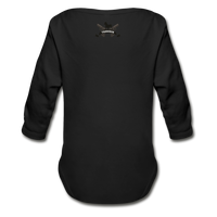 Character #26 Organic Long Sleeve Baby Bodysuit - black