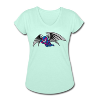 Character #27 Women's Tri-Blend V-Neck T-Shirt - mint