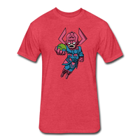 Character #28 Fitted Cotton/Poly T-Shirt by Next Level - heather red