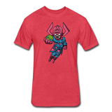 Character #28 Fitted Cotton/Poly T-Shirt by Next Level - heather red