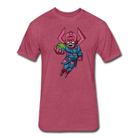 Character #28 Fitted Cotton/Poly T-Shirt by Next Level - heather burgundy