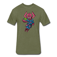 Character #28 Fitted Cotton/Poly T-Shirt by Next Level - heather military green