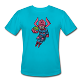 Character #28 Men’s Moisture Wicking Performance T-Shirt - turquoise