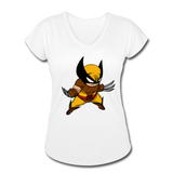 Character #30 Women's Tri-Blend V-Neck T-Shirt - white