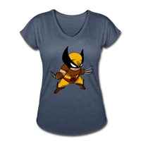 Character #30 Women's Tri-Blend V-Neck T-Shirt - navy heather