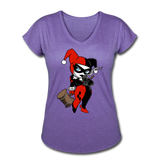 Character #29 Women's Tri-Blend V-Neck T-Shirt - purple heather