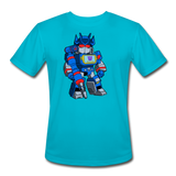 Character #31 Men’s Moisture Wicking Performance T-Shirt - turquoise