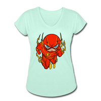 Character #32 Women's Tri-Blend V-Neck T-Shirt - mint