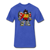Character #33 Fitted Cotton/Poly T-Shirt by Next Level - heather royal