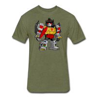 Character #33 Fitted Cotton/Poly T-Shirt by Next Level - heather military green