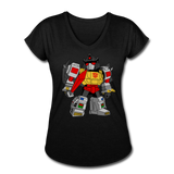 Character #33 Women's Tri-Blend V-Neck T-Shirt - black