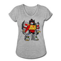 Character #33 Women's Tri-Blend V-Neck T-Shirt - heather gray