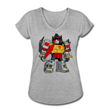 Character #33 Women's Tri-Blend V-Neck T-Shirt - heather gray