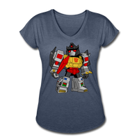 Character #33 Women's Tri-Blend V-Neck T-Shirt - navy heather