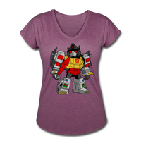 Character #33 Women's Tri-Blend V-Neck T-Shirt - heather plum