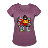 Character #33 Women's Tri-Blend V-Neck T-Shirt - heather plum