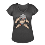 Character #36 Women's Tri-Blend V-Neck T-Shirt - deep heather